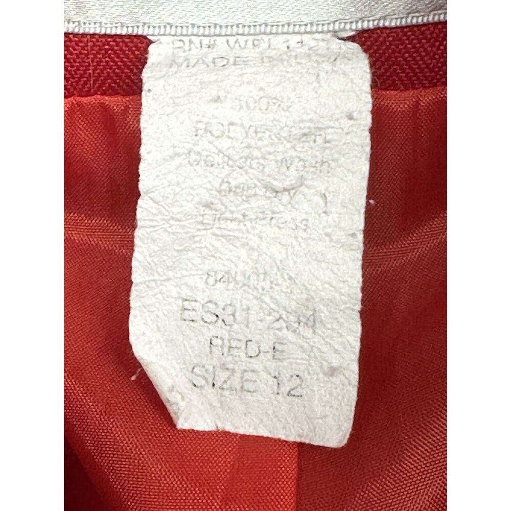 Vintage DaRue California Red Blazer Size Womens 12 Long Sleeves Work - Picture 7 of 11